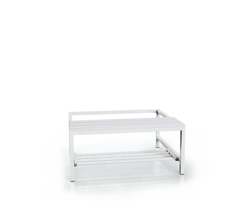 Předlavička s PVC latěmi - se sklopným roštem 375 x 800 x 800